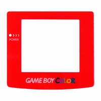 GameBoy Color display front *Red*  1 pcs