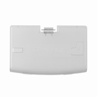 GameBoy Advance batterij klepje *Clear White*  1 pcs