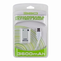 4800mAh oplaadbare batterij voor X360 controller *wit* 1 pcs